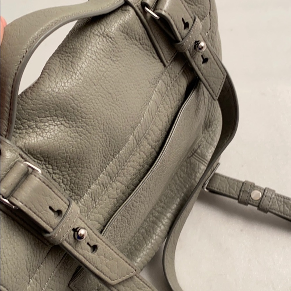 All Saints Vincent blue-gray leather backpack - Picture 15 of 16
